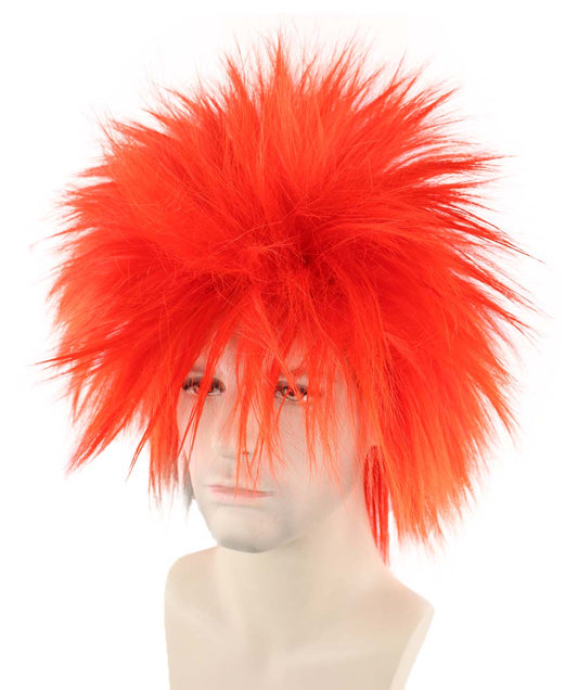ハロウィンパーティ プレミアムユニセックス H-1680 ファンキーパンク ネオンレッドウィッグ