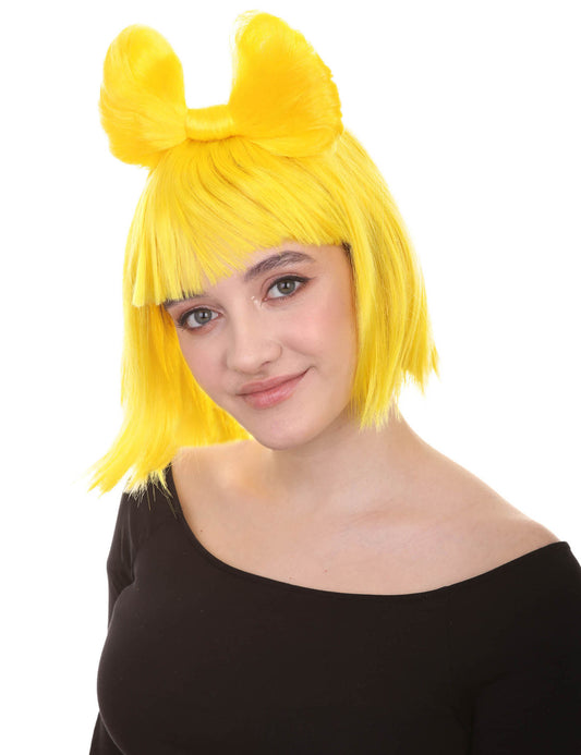 Wigs2you ハロウィン パーティー プレミアム レディース H-1660 簡単に着用でき 非常に快適なイエロー バタフライ ウィッグ