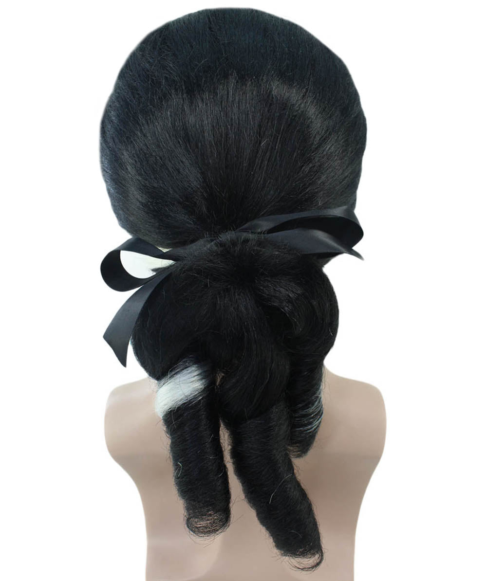 メンズスタイルロックスターブラックウィッグ H-4294 プレミアム通気性キャップレスキャップ