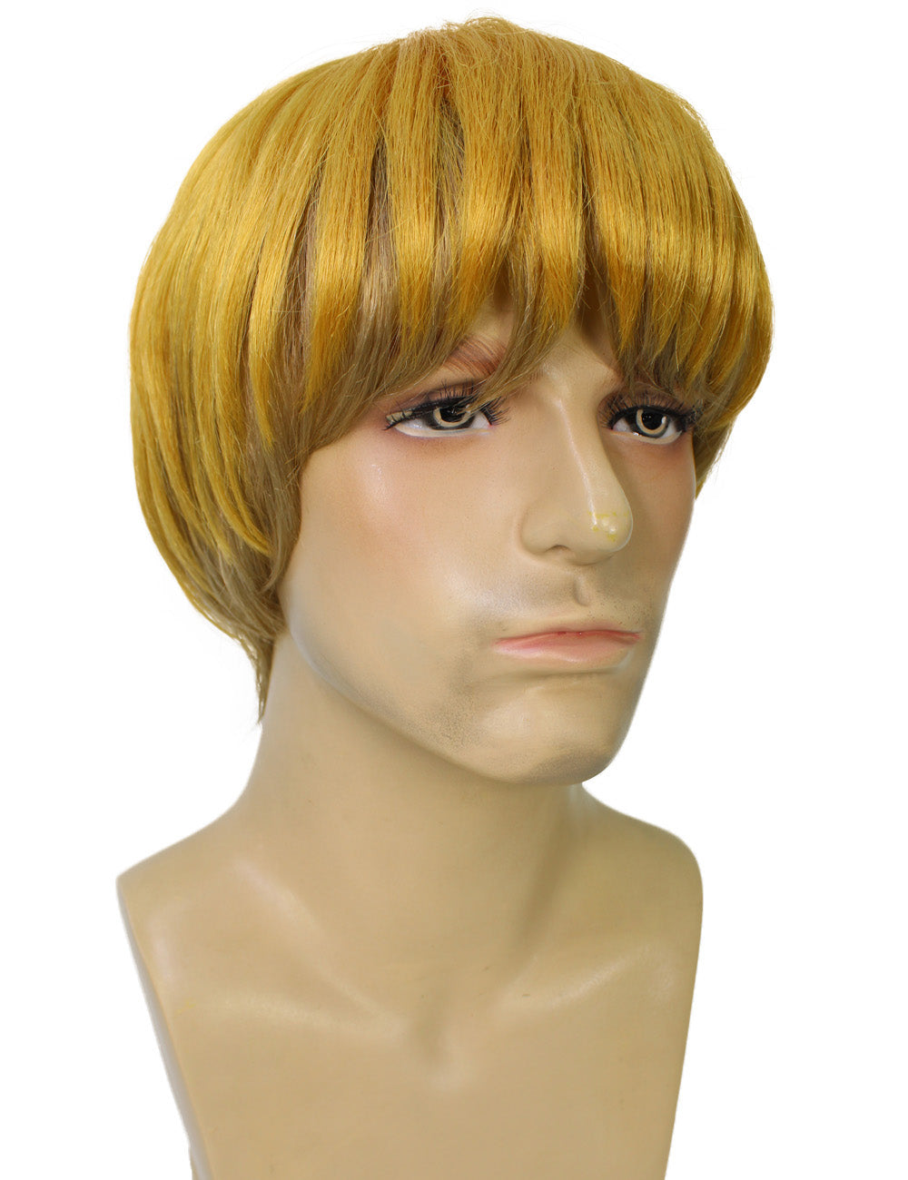 ハロウィンパーティ プレミアム メンズ H-5649 マンガ「タイタンアタック」ブロンドアンダーカット合成繊維ヘアウィッグ
