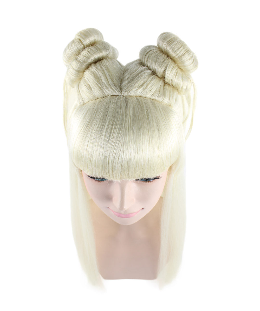 Wigs2you ハロウィン パーティー プレミアム レディース H-1214 快適なフィット感明るいブロンドのアジアン プリンセス ウィッグ