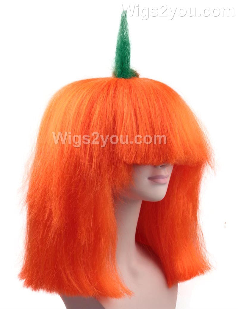 カボチャ党ユニセックスかつら|党がすぐに使える想像コスプレ・ハロウィンかつら|割増空気を通すCaplessなキャップH-472