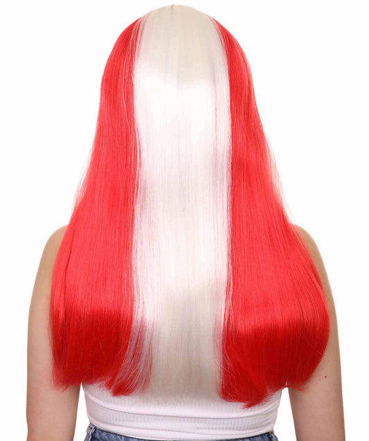 レディース ペルーフラッグ スポーツパーティーロングボブウィッグ H-3944 プレミアム 通気性の良い キャップレスキャップ