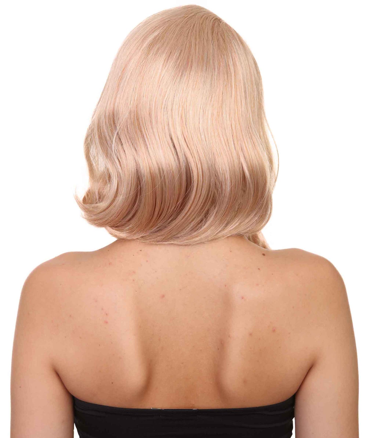 Wigs2you ハロウィン パーティー プレミアム 簡単に着用できる H-1142 とても快適なゴールデン ブロンド カーリー レディ ウィッグ