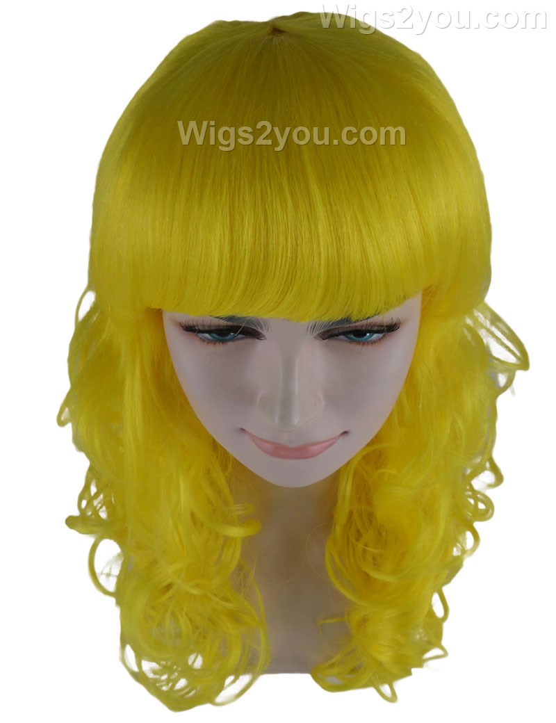 Wigs2you ハロウィン パーティー プレミアム H-815 バットマン 女性ジョーカー ウィッグ イエロー色