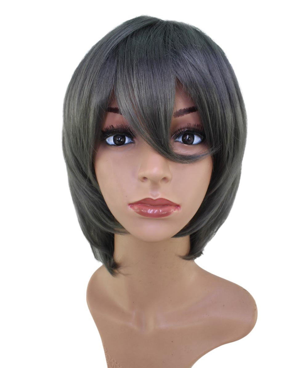 レディースファッション C-058 ミディアム C-ダークネイビー コスプレヒートスタイラブルウィッグ