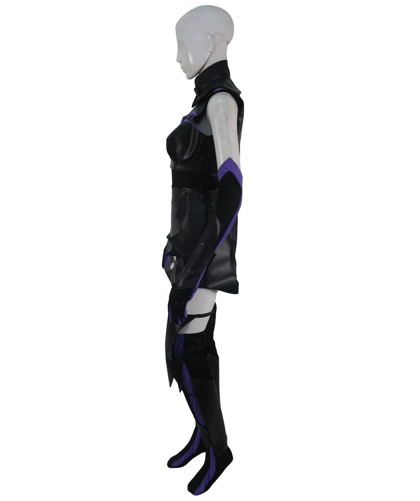 大人の女性用 JCA-035 JPアニメキャラクター パープル ブラック コスプレ衣装