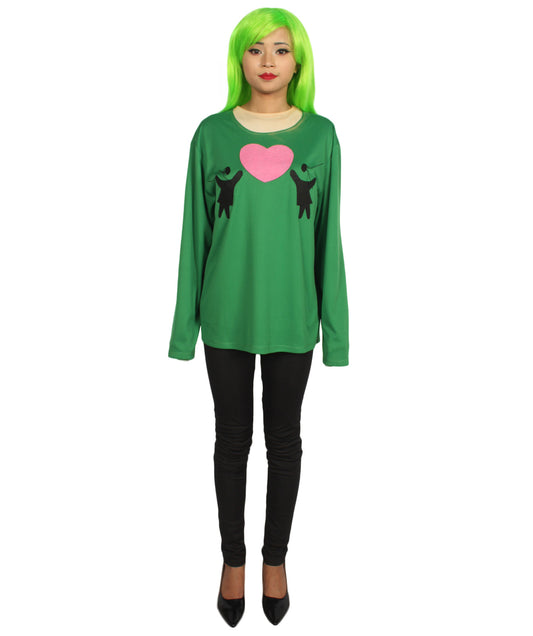 大人向け女性用 JCO-169_7 バレンタインデー 恋に落ちる ロングスリーブ ダークグリーン コスプレ コスチュームコレクション