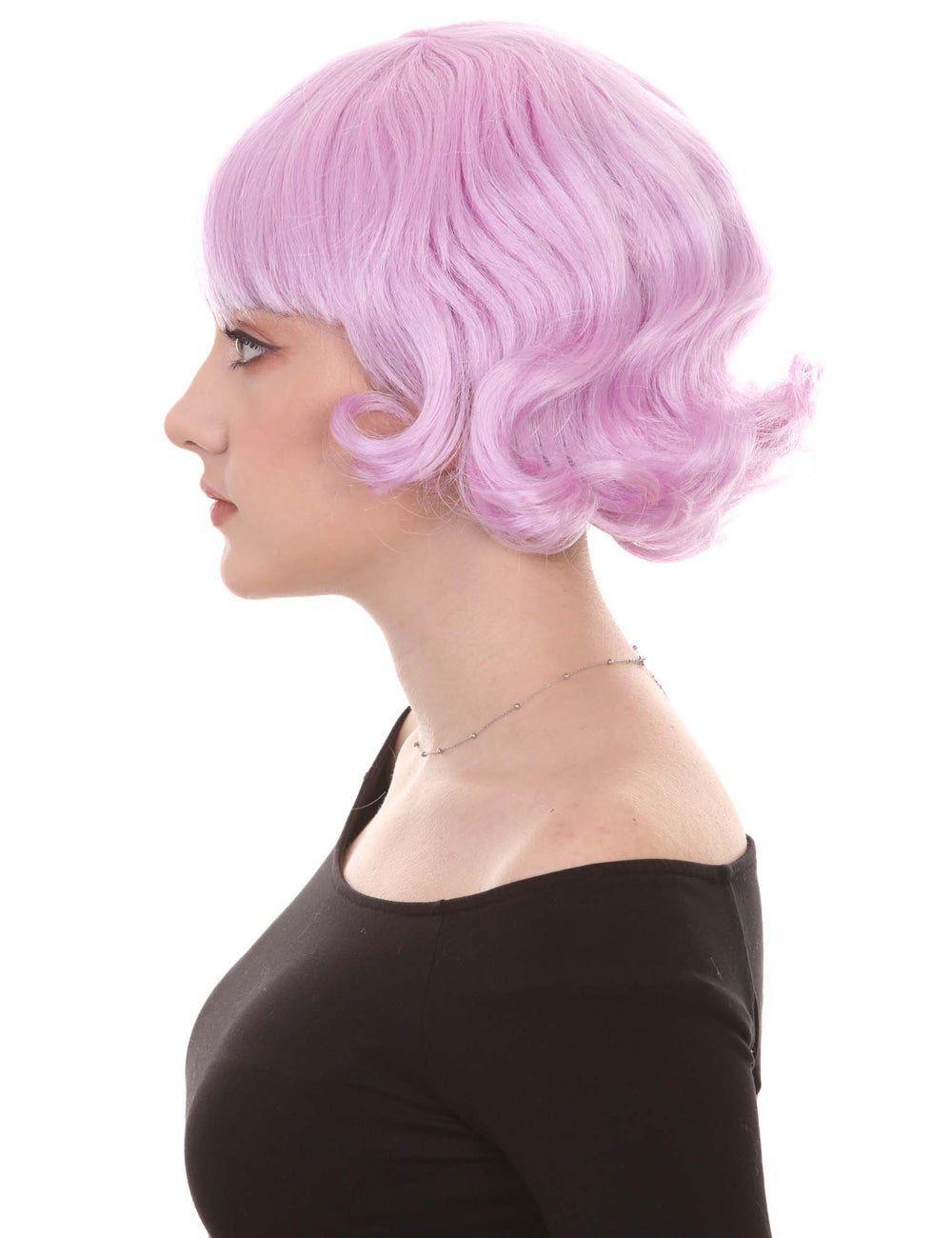 Wigs2you ハロウィン パーティー プレミアム レディース H-1356 着けやすい 快適なフィット感 カーニバル Lt パープル ウェーブのかつら