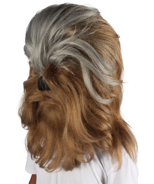 大人 男女兼用 長い毛深い戦士 エイプ軍の指導者 抵抗戦士 グレーブラウン コスプレウィッグ H-5156 ハロウィンに最適 通気性のある合成繊維