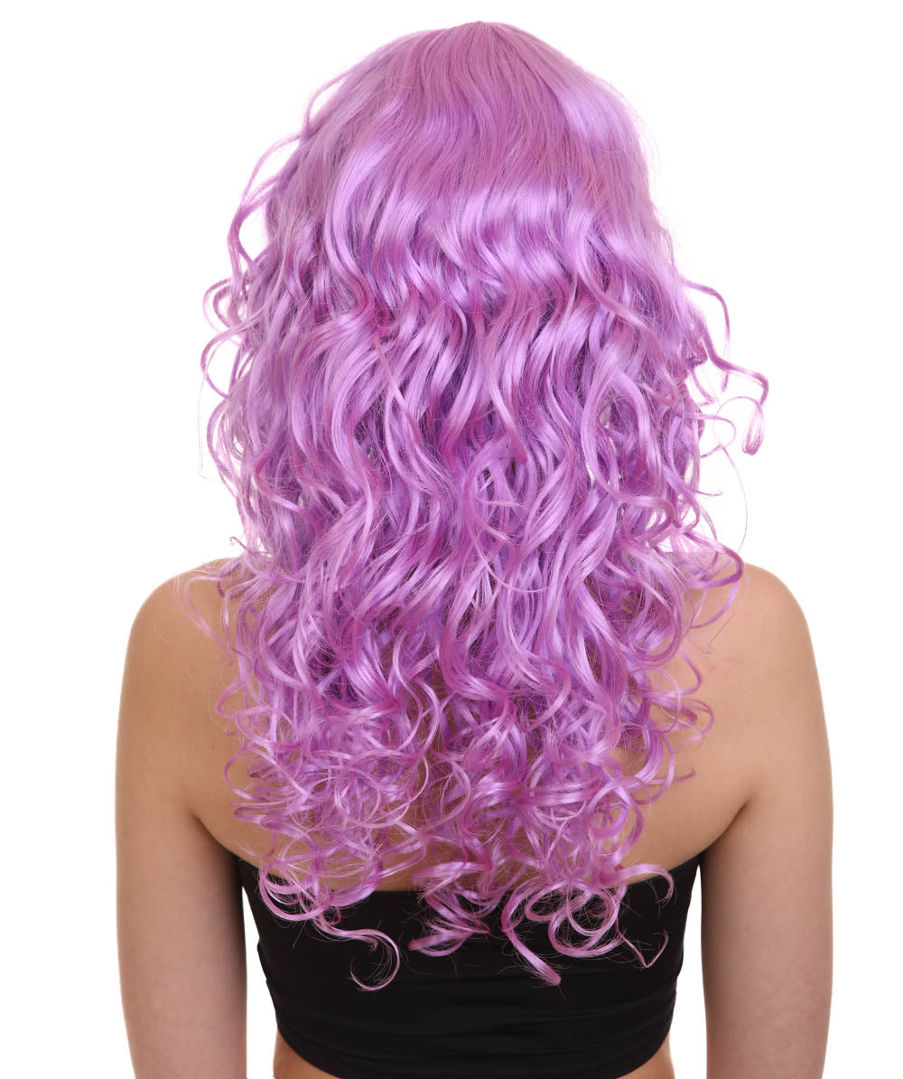 Wigs2you ハロウィンパーティー プレミアム レディース H-1007 着用しやすい ベラウィッグ Lt パープルカラー