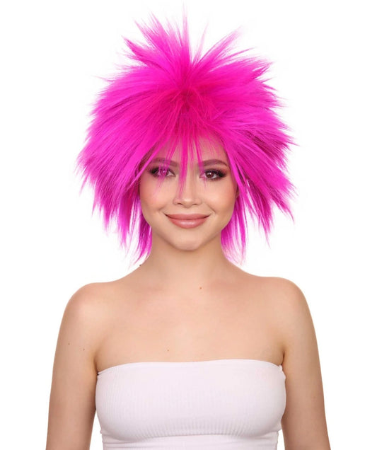 Wigs2you ハロウィンパーティープレミアムレディース H-1694 着け心地が良い とても快適 ファンキーパンク ネオンフューシャウィッグ