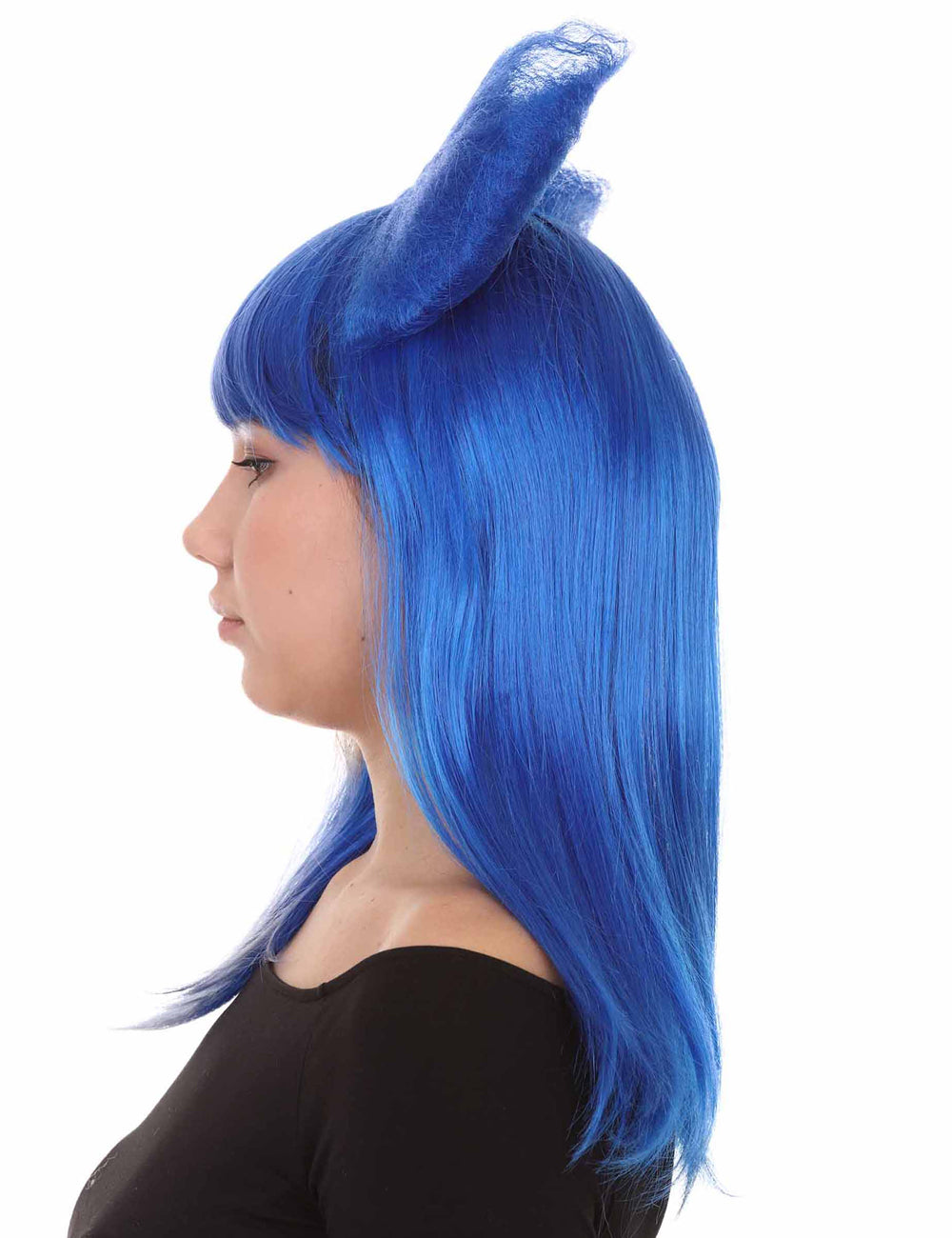 Wigs2you ハロウィンパーティープレミアムレディース H-1615 着用が簡単 とても快適 ダークブルー ロング バタフライウィッグ