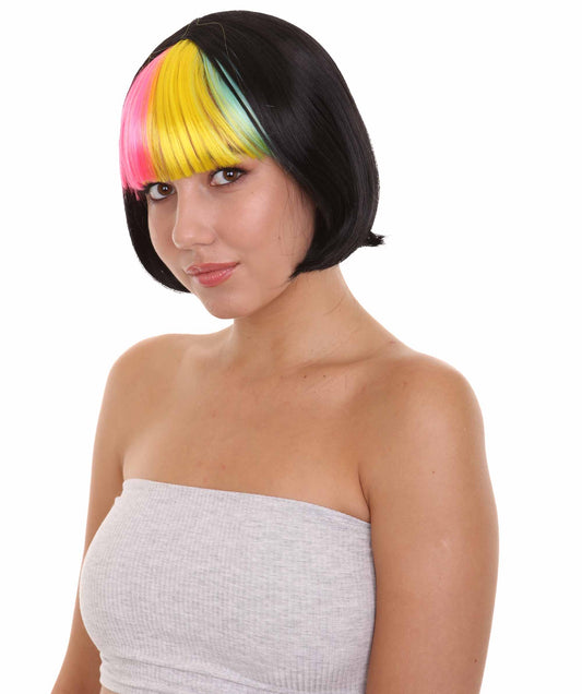ハロウィンパーティープレミアムレディース H-2646 ポップレインボーバングボブウィッグ 現代の女性のためのウィッグのスタイルとメンテナンスガイド