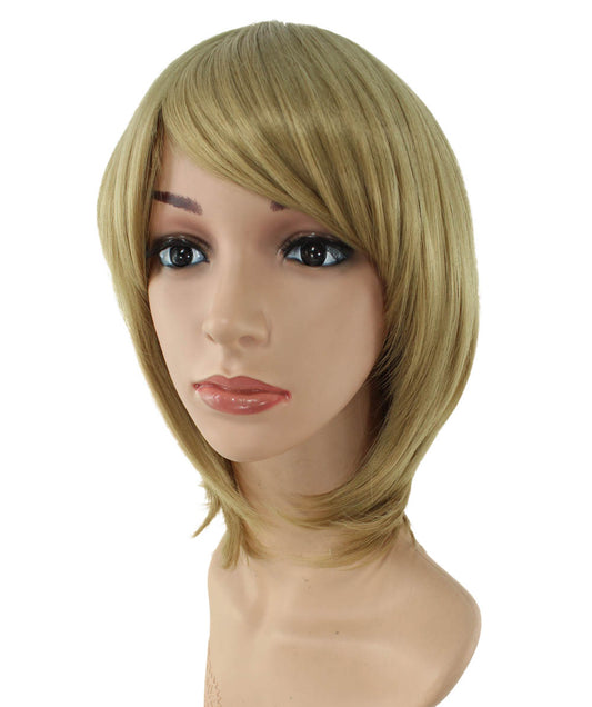 レディースファッション C-010 ミディアム C-ミディアムバイオレットレッド コスプレ ヒートスタイルウィッグ