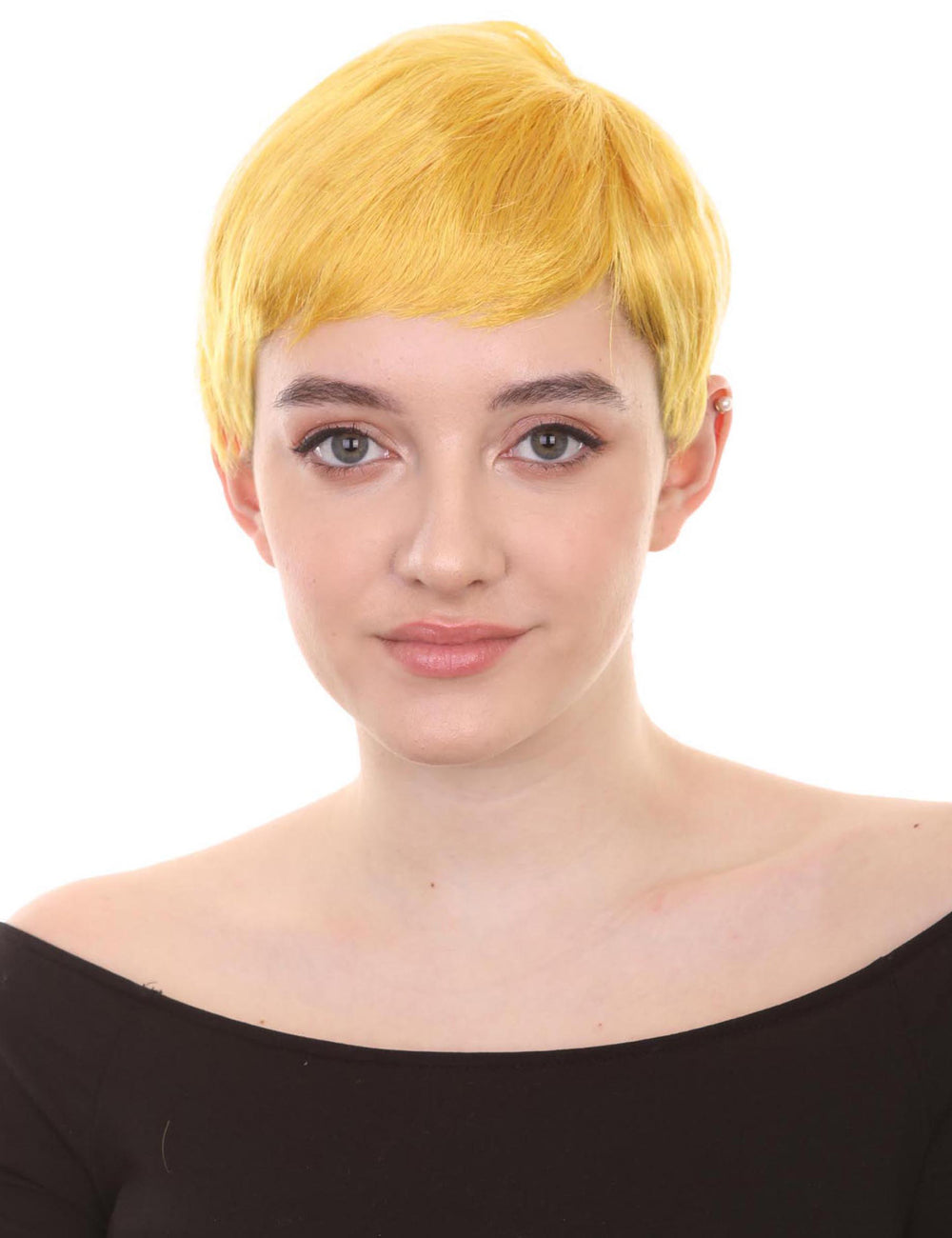 Wigs2you ハロウィンパーティープレミアム レディース H-594 コウノトリウィッグ ゴールデンイエロー