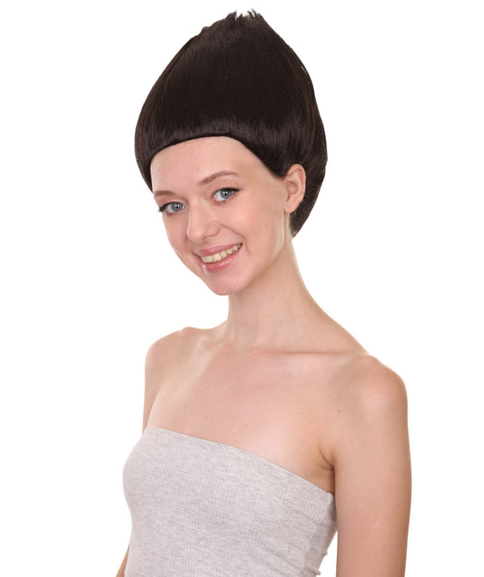 Wigs2you ハロウィンパーティープレミアム H-1802 着け心地が良い とても快適 女性用コスプレウィッグ ブラック トロールズスタイル
