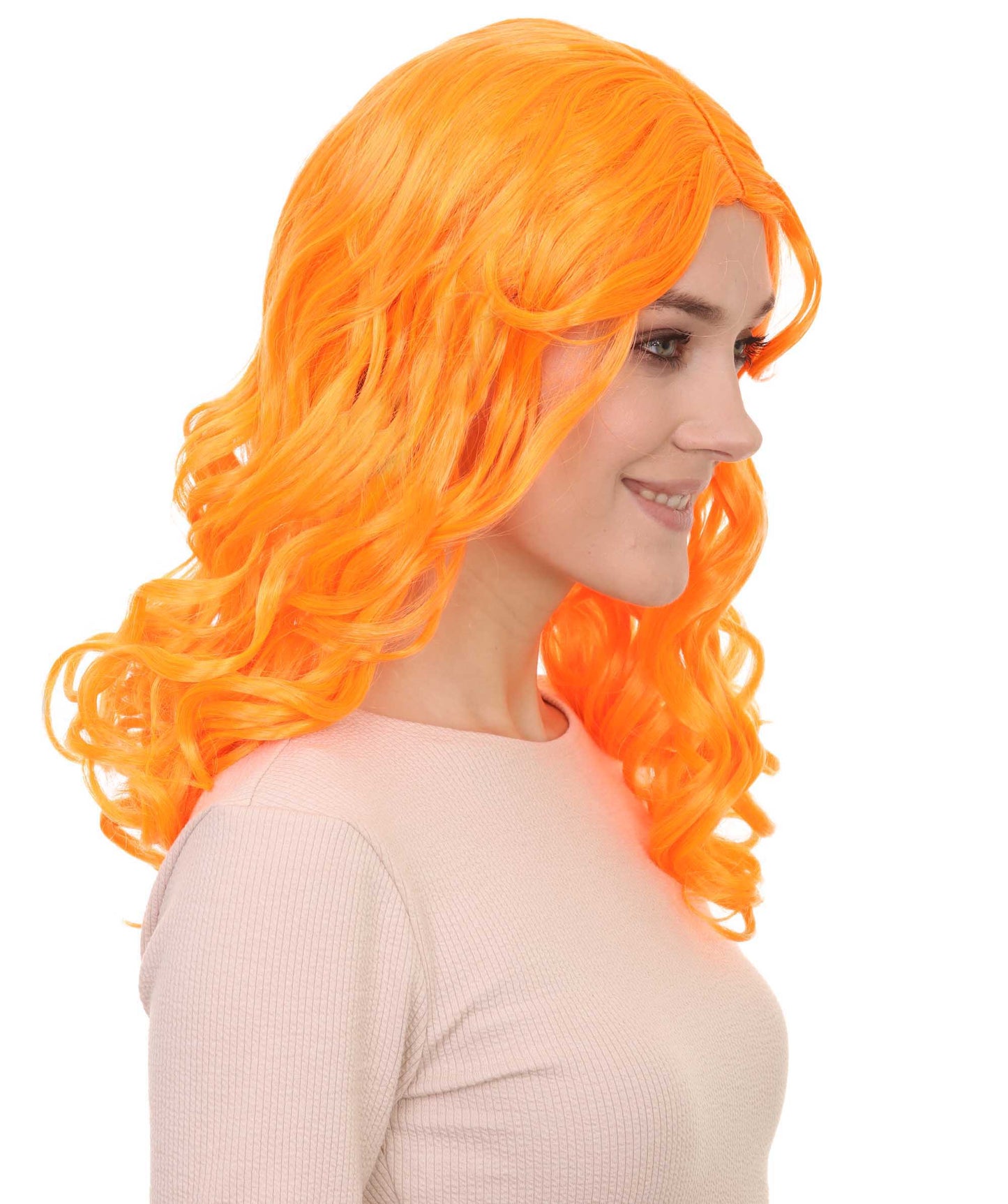 Wigs2you ハロウィンパーティー プレミアム レディース H-1082 アリスウィッグ 鏡の国のアリス パンプキン オレンジ色