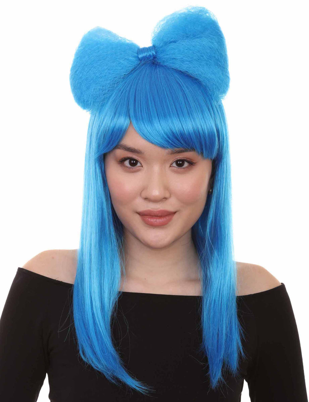 Wigs2you ハロウィンパーティープレミアムレディース H-1614 着用が簡単 とても快適 ブルー ロング バタフライウィッグ