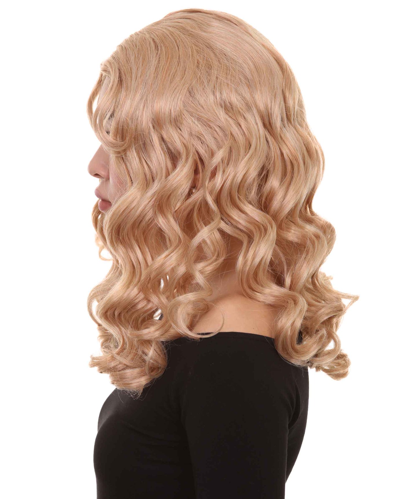 Wigs2you ハロウィンパーティー プレミアム レディース H-1103 とても快適なアリスウィッグ 鏡の国のアリス ゴールデンブロンドカラー