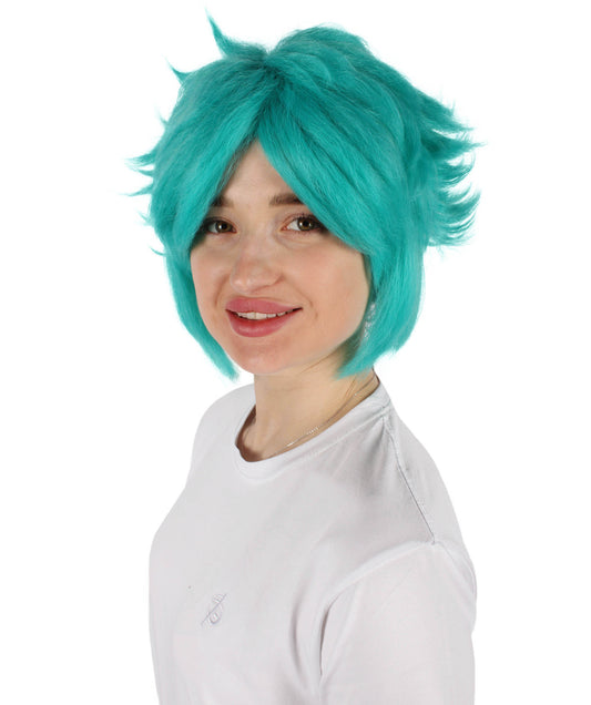 Wigs2you H-6922 大人用女性用マルチインストゥルメンタルミュージカルジーニアス グリーンゲーミングウィッグ