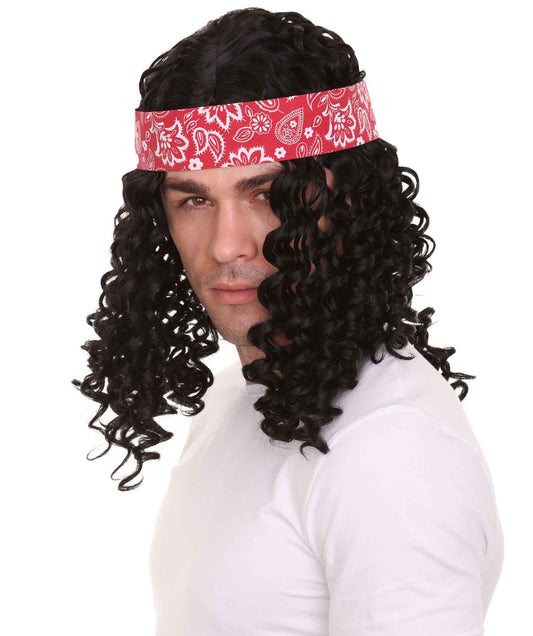 H-455スポーツマンかつら|バンドのブラック|割増空気を通すキャップレス。