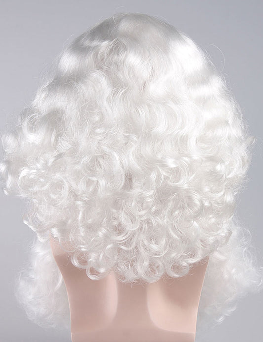 プロフェッショナルメンズサンタウィッグとフルヒゲセット | サンタクロース | サンタクロース クリスマスウィッグ| マシンメイド | プレミアムな通気性 Santa-018