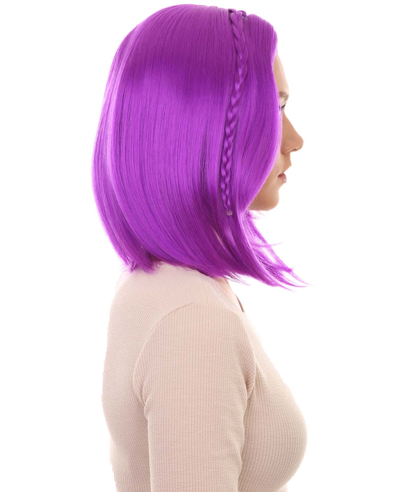 Wigs2you ハロウィンパーティー プレミアム レディース H-922 スワンプクイーン ウィッグ ネオンパープル色
