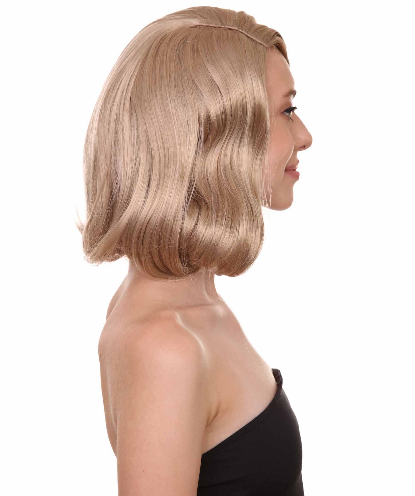 Wigs2you ハロウィン パーティー プレミアム 簡単に着用できる H-1143 とても快適なナチュラル ブロンド カーリー レディ ウィッグ