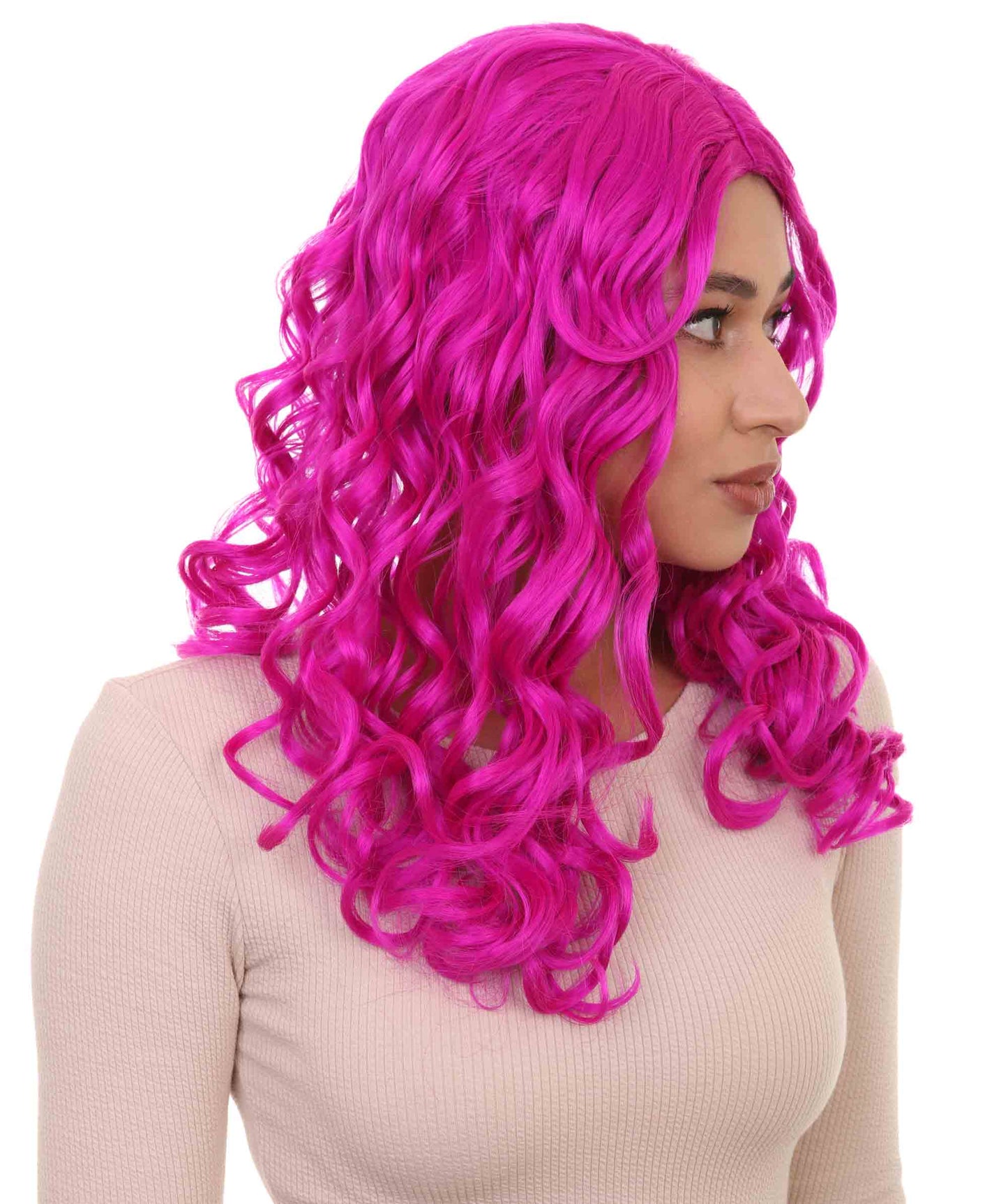 Wigs2you ハロウィンパーティープレミアムレディース H-1113 とても快適なアリスウィッグ 鏡の国のアリス ネオンフューシャカラー