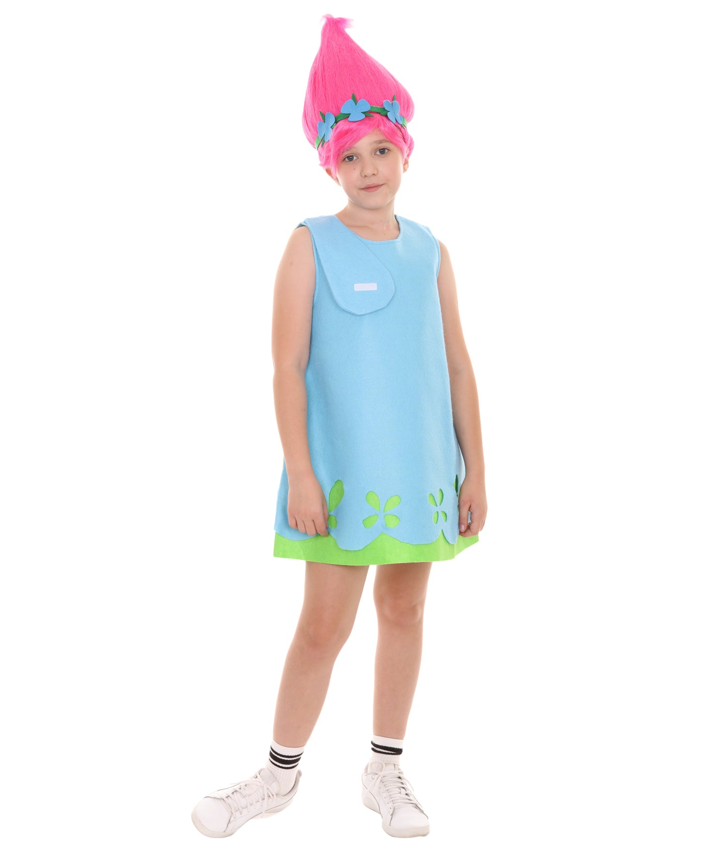 チャイルドのトロール JCP-011(Kids) ドレス コスチューム ブルー コスプレ コスチューム