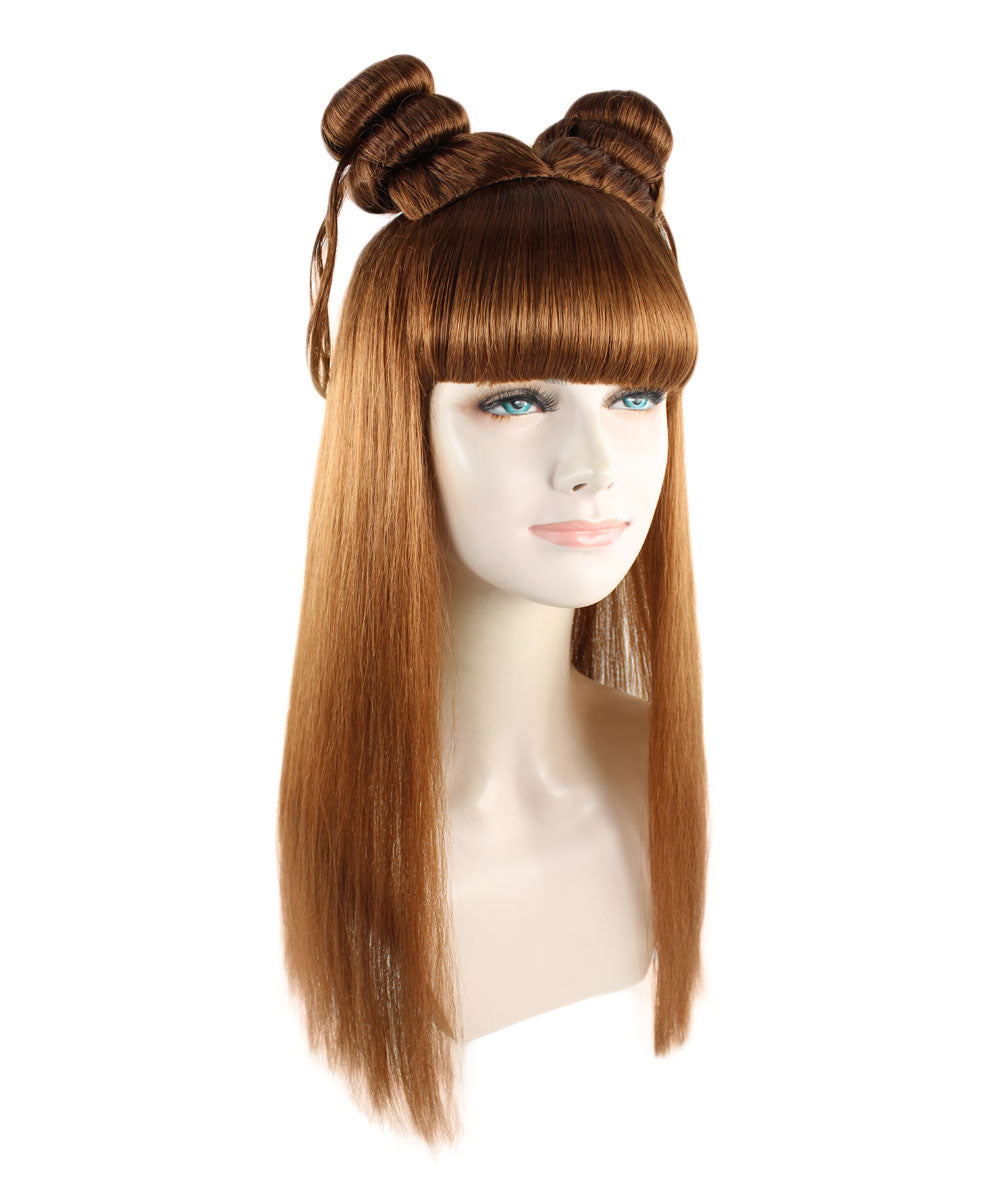 Wigs2you ハロウィン パーティー プレミアム レディース H-1220 快適なフィット感 ミディアム ブラウン アジアン プリンセス ウィッグ
