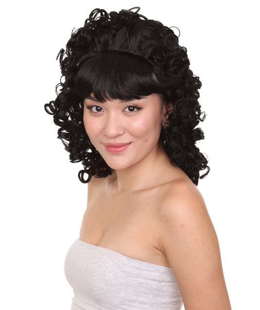 ハロウィンパーティープレミアムウィッグ H-2746 80's ブラックブギーベイブウィッグ ファンシーキャラクターウィッグ