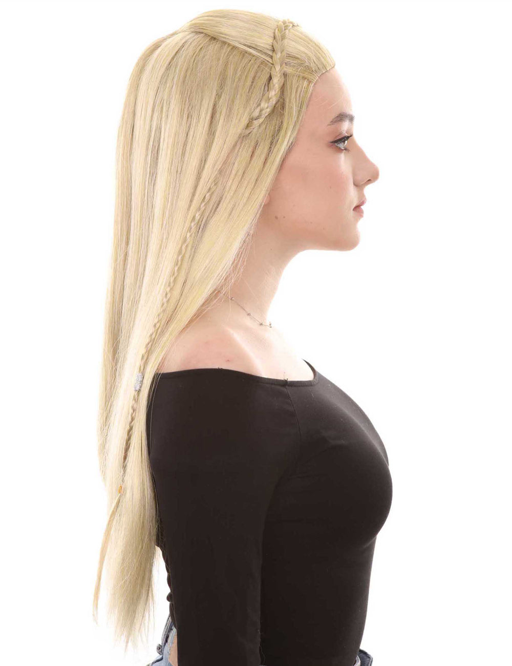 Wigs2you ハロウィン パーティー プレミアム H-1457 簡単に着用でき 快適なフィット感の女性インディアン メイデン スタイル ブロンズ カラーのかつら
