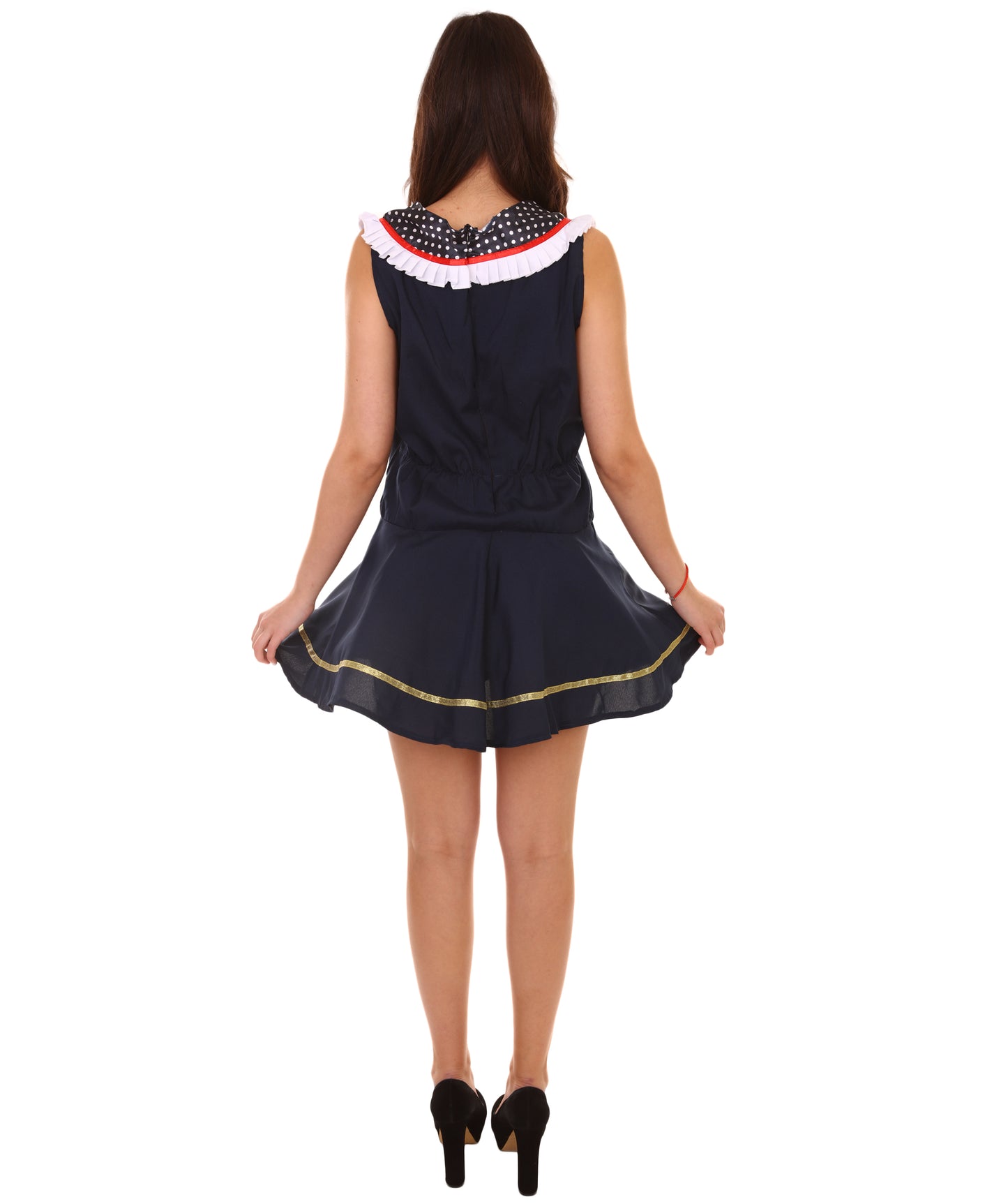 大人向け女性用 JCO-131 ノーティカル ドール コスチューム ブラック ハロウィン コスチューム