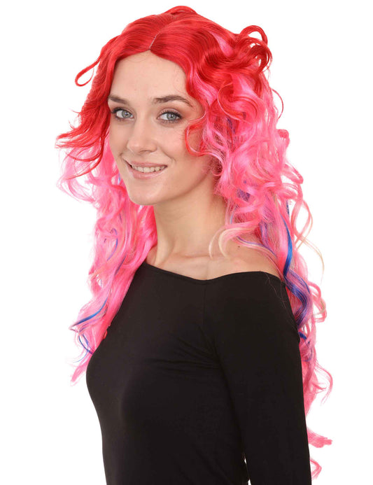 Wigs2you ハロウィンパーティー プレミアムレディース レッド ピンク シュガーアンドスパイスウィッグ H-377