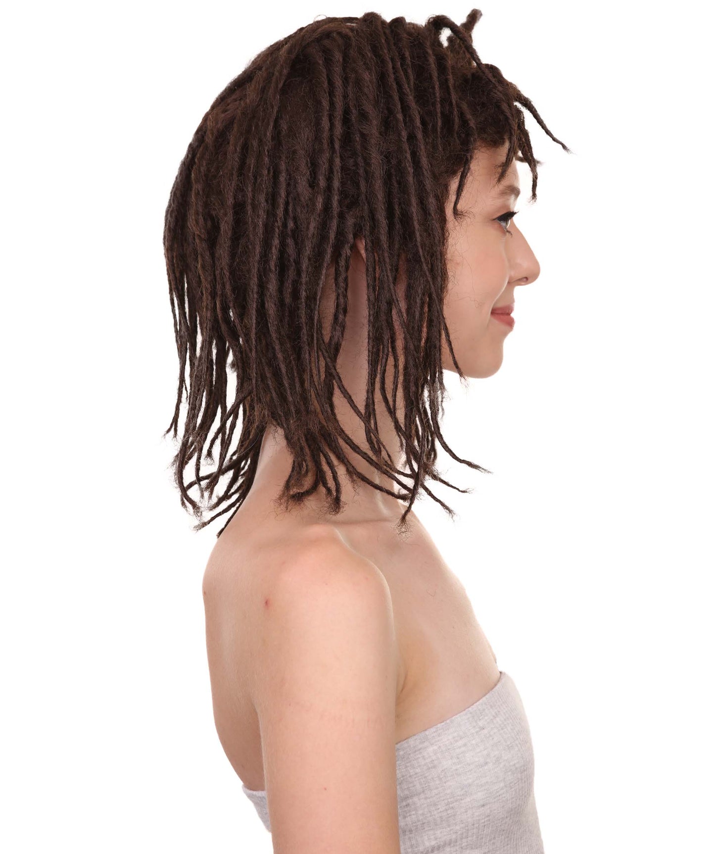 Wigs2youハロウィンパーティープレミアムレディースH-1959 着けやすい 非常に快適 デラックスブラウンドレッドロックウィッグ
