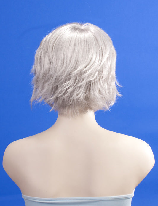 レディースファッション W-732 ショート C-シルバーグレー コスプレパーティーウィッグ