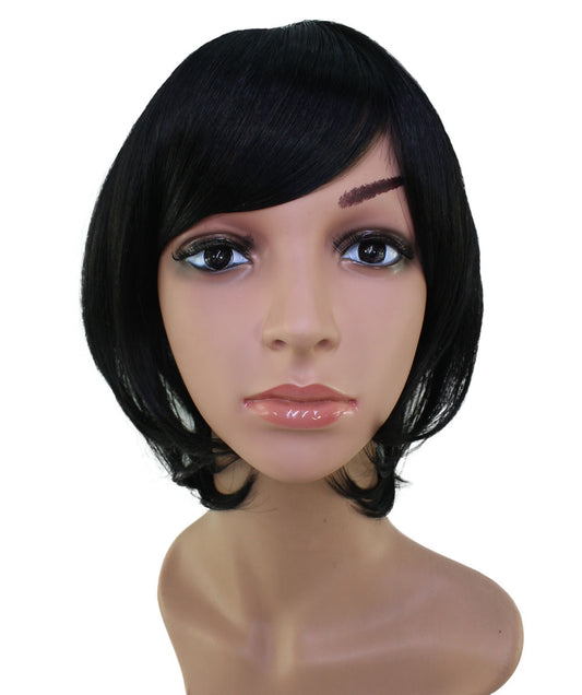 " 耐熱商品☆ショートウィッグ☆小顔効果抜群な上品ナチュラルスタイル☆ アレンジ自由 ウィッグネット付き♪ W-800 "