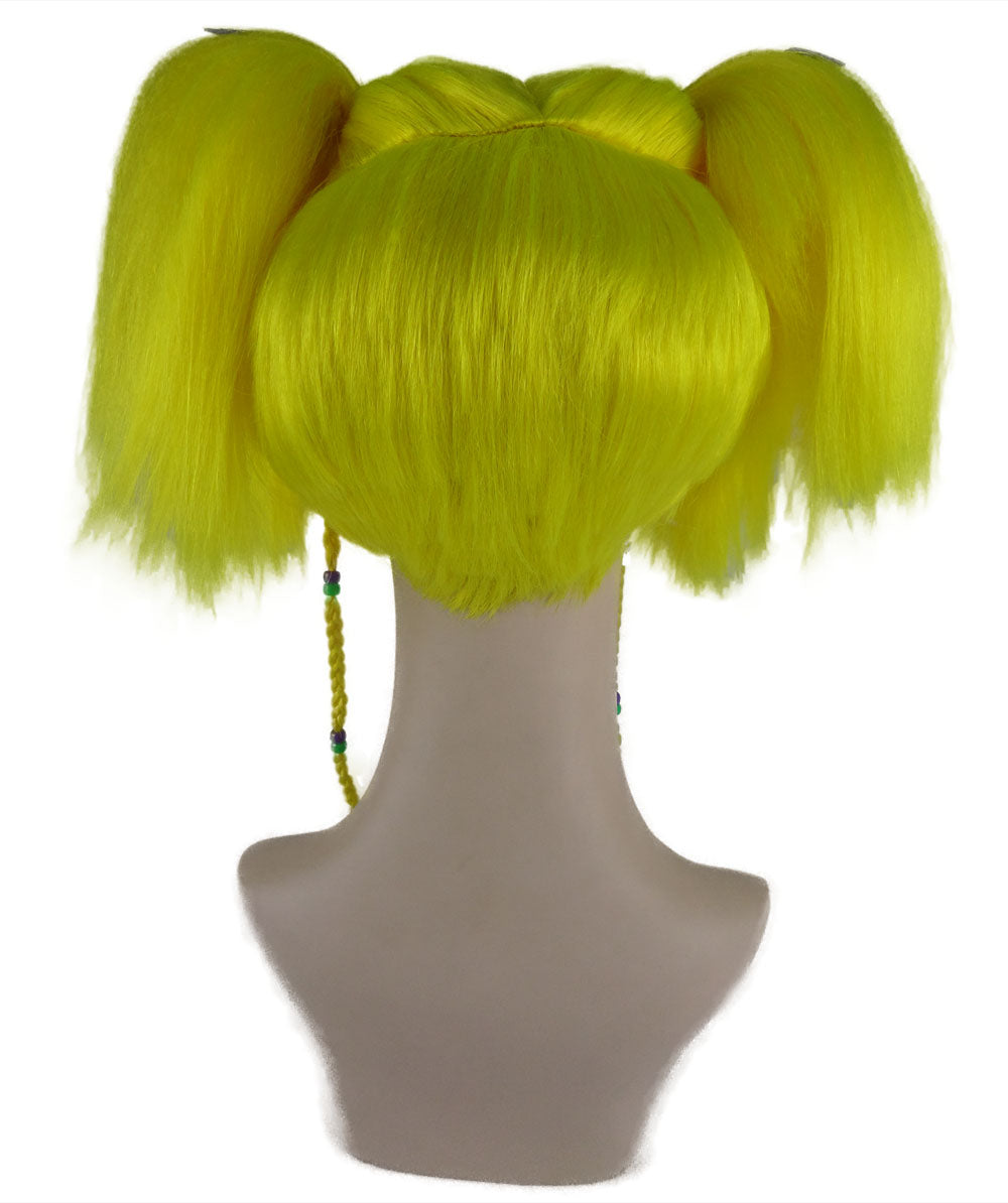 Wigs2you ハロウィンパーティープレミアム レディース H-699 バットエンジェルウィッグ ネオンイエロー色