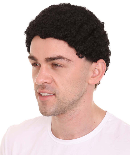 Wigs2you ハロウィンパーティー プレミアム メンズ H-616 コウノトリ アフロウィッグ ブラックカラー