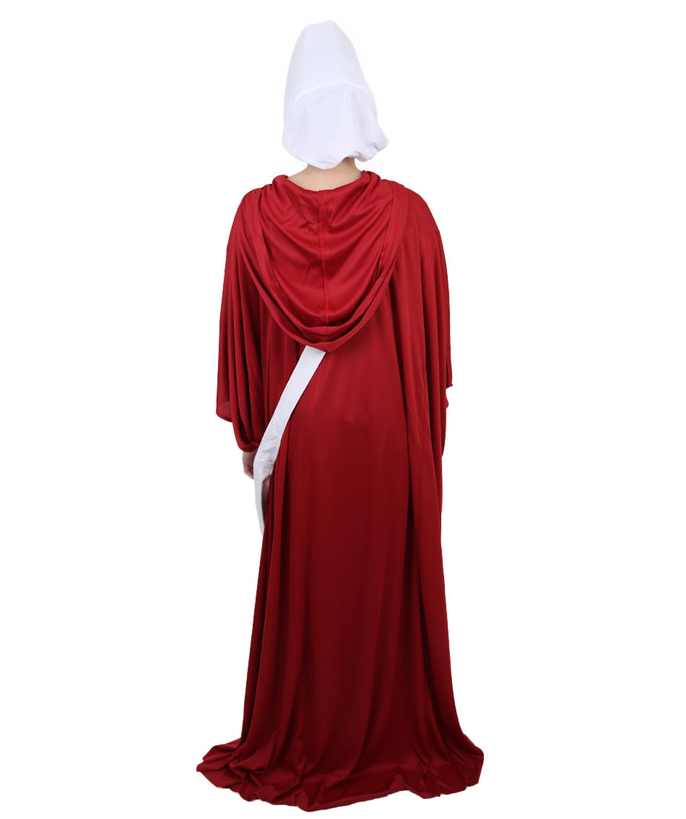女性用 JCP-068 レッド ローブ ハンドメイド コスプレ衣装とバッグ ボンネット付き