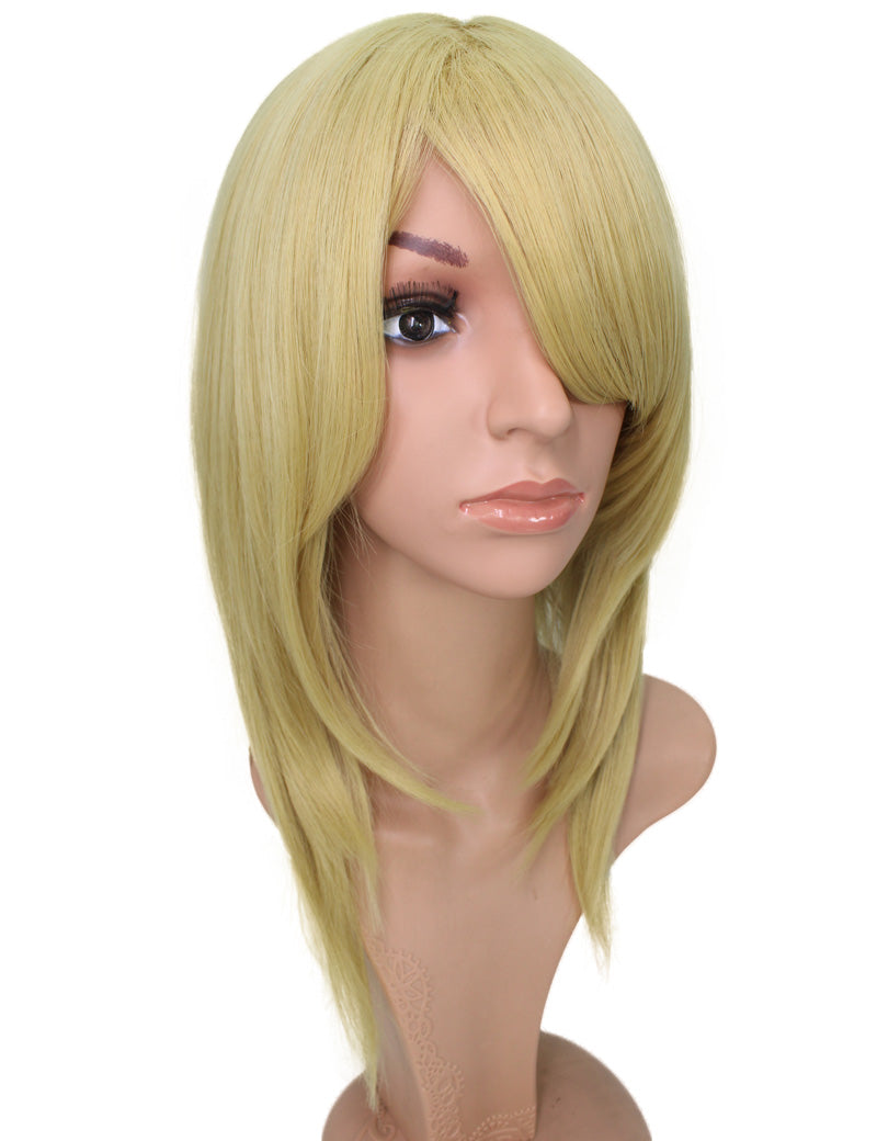 レディースファッション C-071 ロングストレート C-ワインレッド コスプレヒートスタイラブルウィッグ