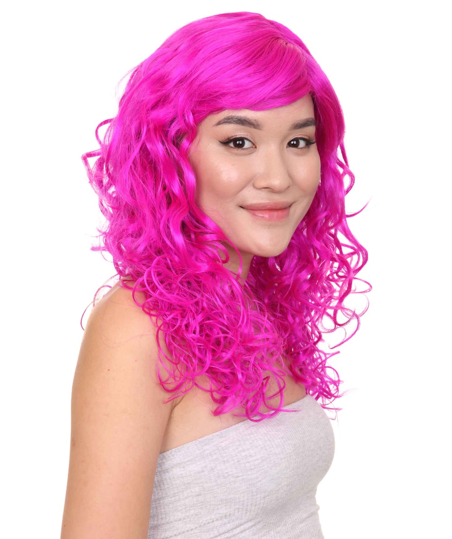 Wigs2you ハロウィンパーティープレミアムレディース H-1029 着用しやすい ベラウィッグ ネオンフューシャカラー