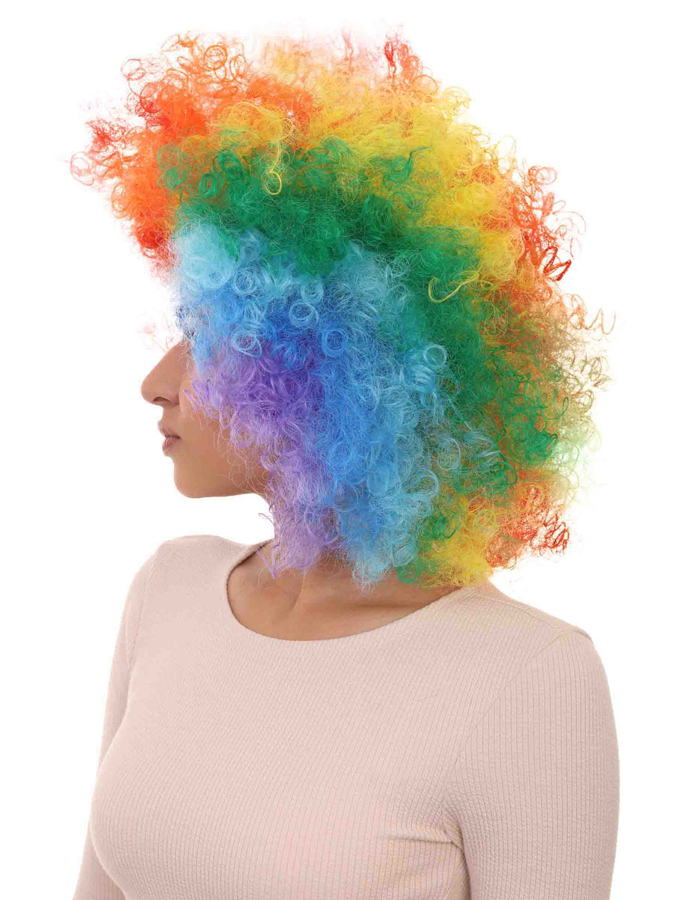 Wigs2you ハロウィンパーティープレミアムレディース H-549 レインボー "Afro Clown" ウィッグ