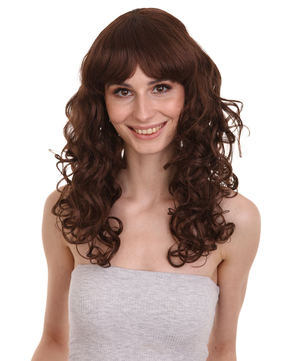 Wigs2you ハロウィンパーティー プレミアム レディース H-1023 着用しやすい ベラウィッグ ブラウン色