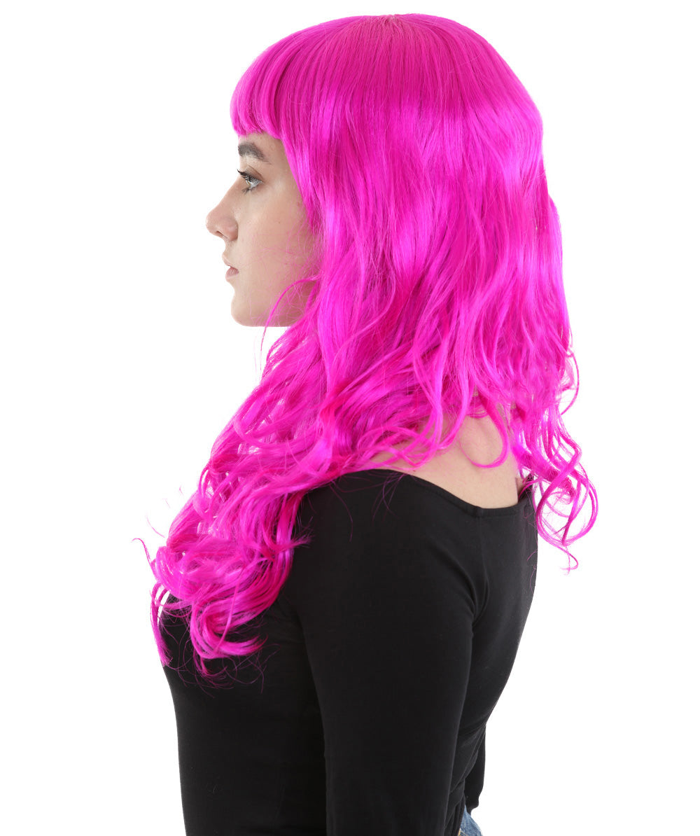 Wigs2you ハロウィンパーティープレミアム H-845 バットマン 女性ジョーカーウィッグ ネオンフューシャカラー