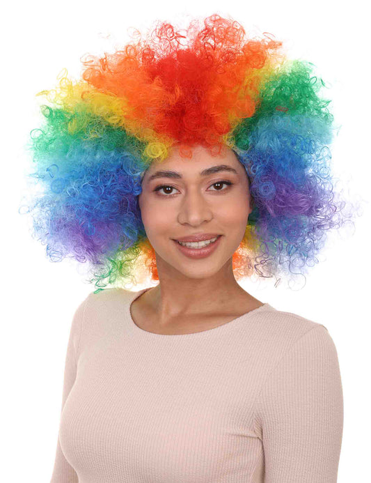 Wigs2you ハロウィンパーティープレミアムレディース H-549 レインボー "Afro Clown" ウィッグ