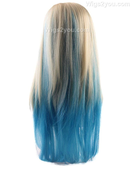 婦人用ロマンスかつら|ブロンドの空色党構えの姿勢想像コスプレ・ハロウィンかつら|割増空気を通すCaplessなキャップH-424