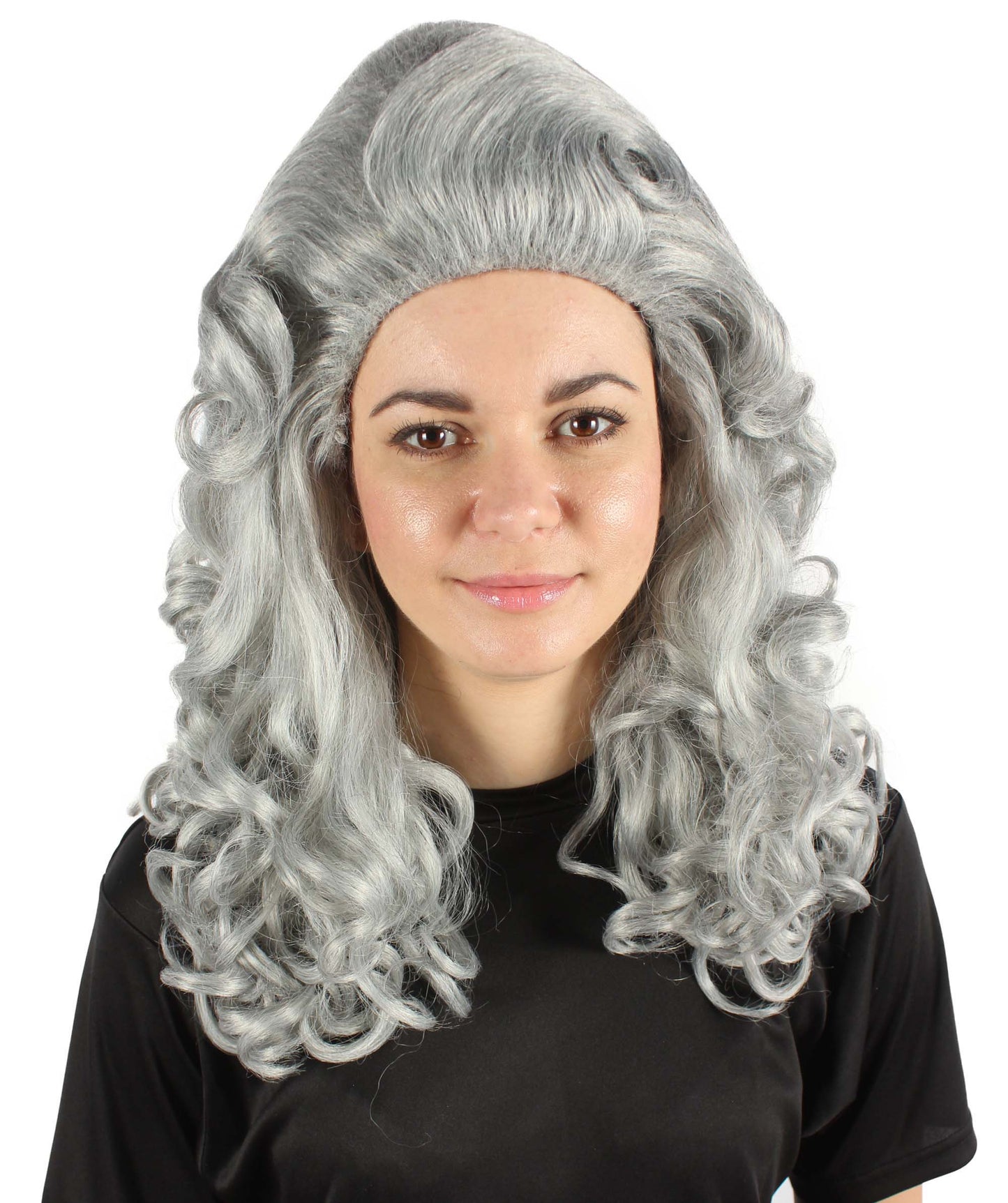 女性用トロールロングカーリーウィッグ ダークグレー H-5247_DGY ファンシースタイル プレミアムハロウィンパーティーウィッグコレクション